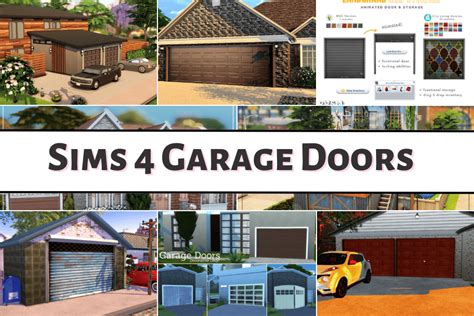 Sims 4 Blog. . Garage door sims 4